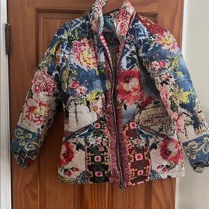 Johnny Was Its Puffer Reversible Jacket Multi Small